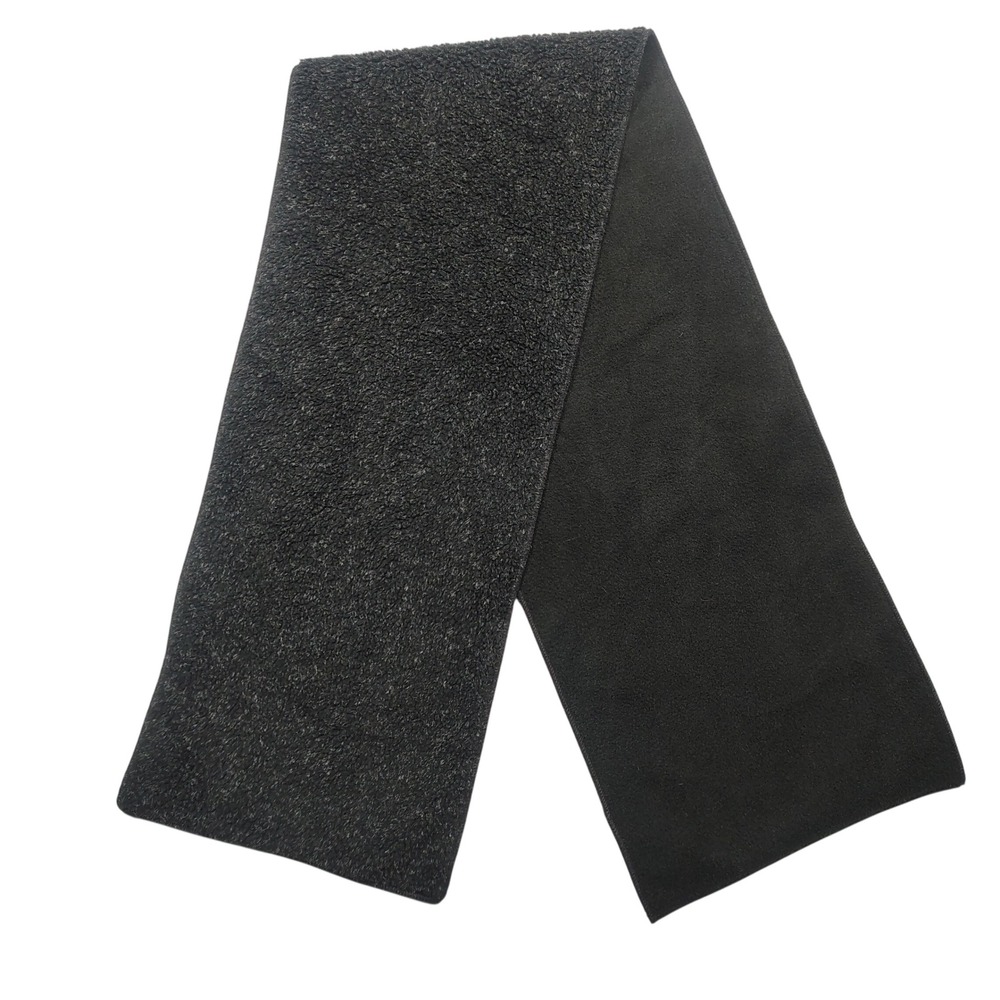 Britches Great Outdoors Scarf Unisex OS Fleece Dual Texture Black Solid USA Made